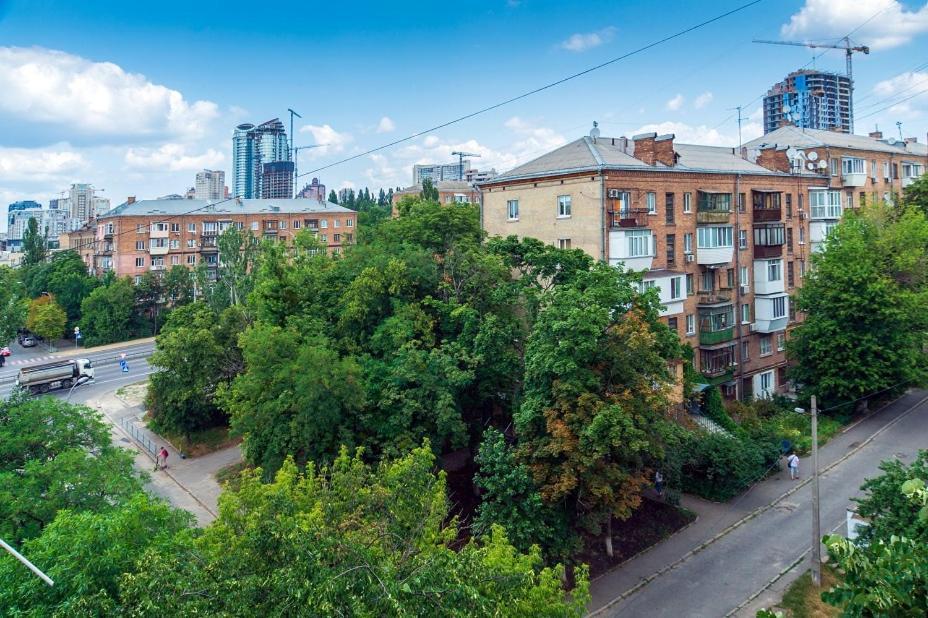 קייב Квартира По Адресу Дружбы Народов 8А מראה חיצוני תמונה